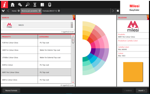 Ricerca per Prodotto MilesiEasyColor