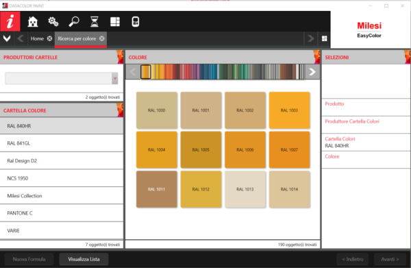 Visualizza Colore MilesiEasyColor