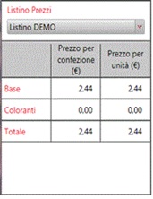 listino prezzi MilesiEasyColor
